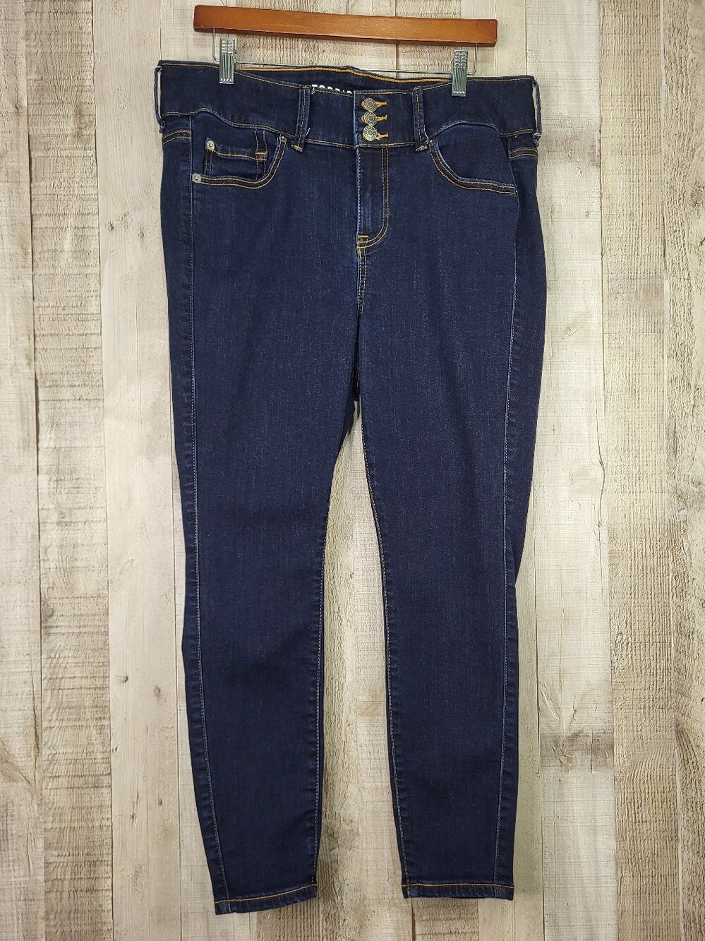 Torrid Jegging Super Soft. Size 14S 14 Short Petite. Dark Blue.